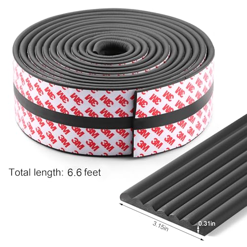 Baby Proofing Edge Protector 6.6 feet with 3M Strong Adhesive Pre (Black- 6.6 Feet)