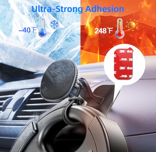 5 Pack Rectangle Heat Resistance Double Side Tape 3M VHB Sticker Pads Sticky Adhesive Replacement for Magnetic Dashboard Car Mount Holder Base for Dash Magnet Phone Mounts & Ring Grip Socket