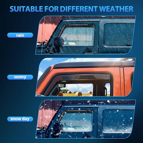 in Channel Window Visors for Wrangler JL 2018 (Wrangler JL 2018-2026)