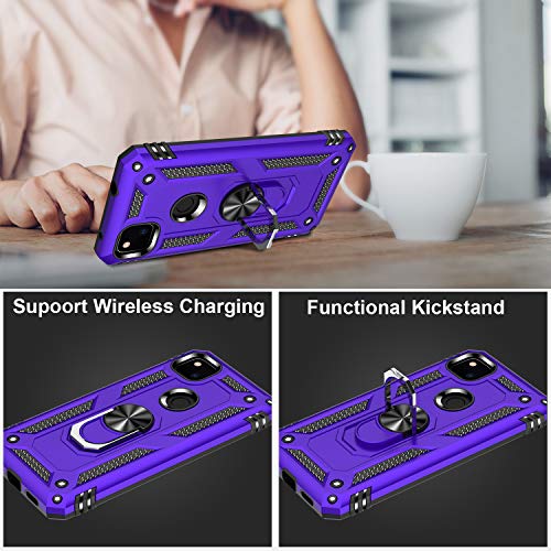 for Google Pixel 4A Case with Screen Protector (Purple / Google Pixel 4A)