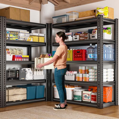 Garage Shelving Load 2000 LBS (Black)