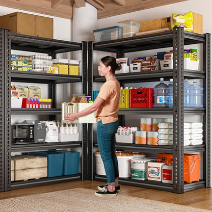 Garage Shelving Load 2000 LBS (Black)