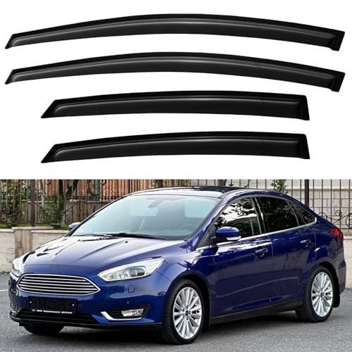 Window Visors Rain Guards for 2012 (2012-2018 Ford Focus)