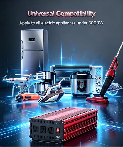 3000W Power Inverter (Red)