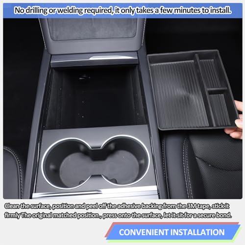 Console Organizer Compatible with Tesla Model 3 Highland 2024 (Console Organizer_C_TPE)