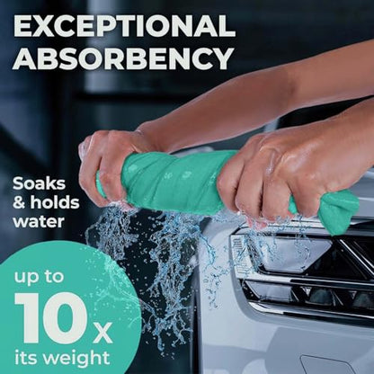 Shammy Cloth for Car Drying (Mint)