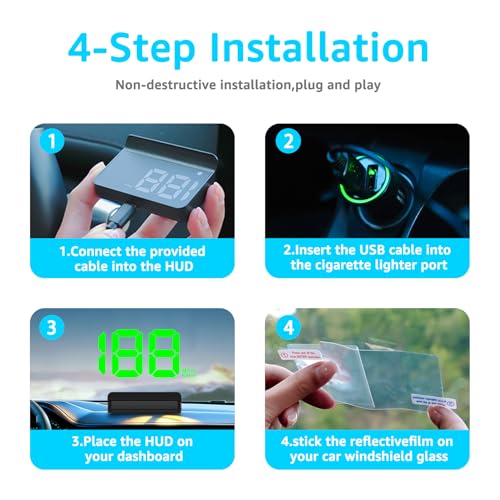 Heads up Display for Cars (Green)
