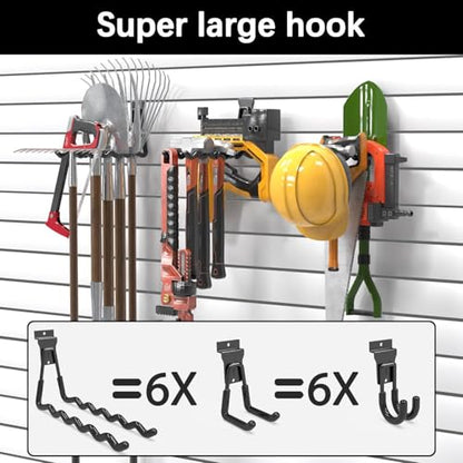 Slatwall Hooks 18 Pack Heavy Duty Multi Sizes (Black / 18)