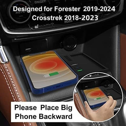 Wireless Charger for Subaru Forester 2019