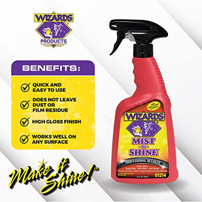Mist-N-Shine Quick Detailer Spray - Waterless Wash - 22 oz (22 Fl Oz (Pack of 1))