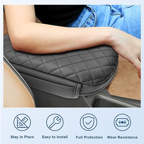 2024 2025 Trax Center Console Cover for 2024 2025 Chevy Trax Armrest Cover Middle Console Pad Arm Rest Cover 2024 Trax 2025 Accessories (w/ Pockets)