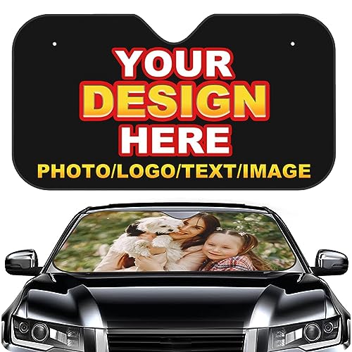 Custom Car Windshield Sun Shade (Photo M)