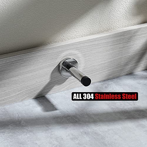 Door Stopper Chrome (4 Pack / Chrome & Black Tip)