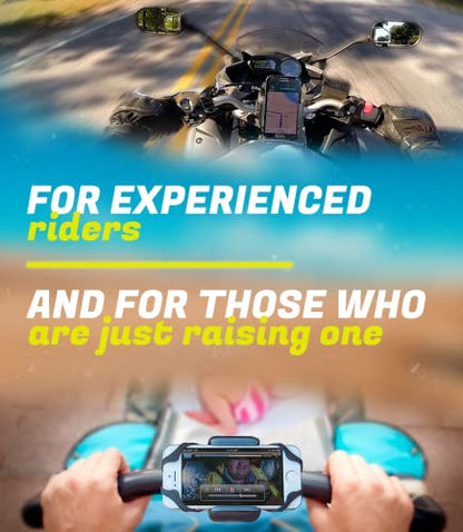 Metal Bike & Motorcycle Phone Mount for Any Smartphone (Metal (Aluminium))