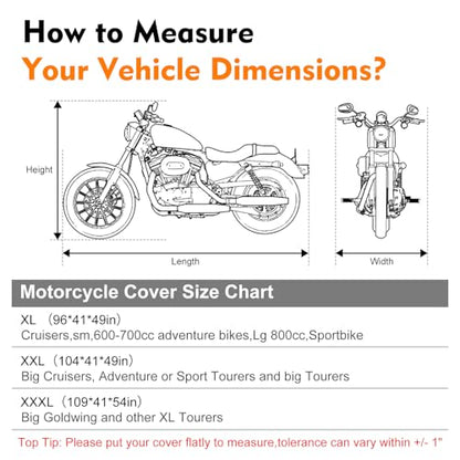 Indoor Motorcycle Cover XXL (XXL(104 x 41 x 49 in))