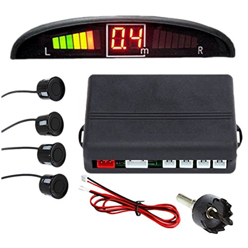 New 4 Parking Sensors LED Display Car Reverse Backup Radar System (1 Pack)