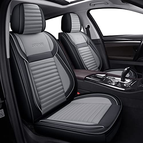 Car Seat Covers Full Set (Gray+Black / Full set)