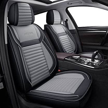 Front Car Seat Covers (Gray+Black / Front)