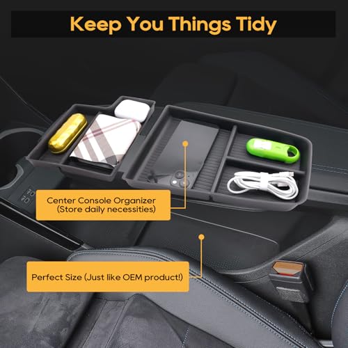 for BMW X1 U11 Center Console Organizer for 2023 2024 2025 2026 BMW X1 U11 Middle Armrest Storage Tray Insert (2023 2024 2025 2026 BMW X1 U11)