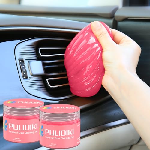 Car Cleaning Gel Car Cleaning Putty Car Putty Auto Detailing Tools (Pink(2Pack))