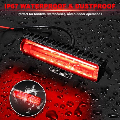 LED Red Spot Forklift Safety Light with Adjustable Bracket (Red)