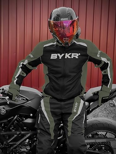 All Weather Motorcycle Gloves for Men & Women (Military Green / 3X-Large)