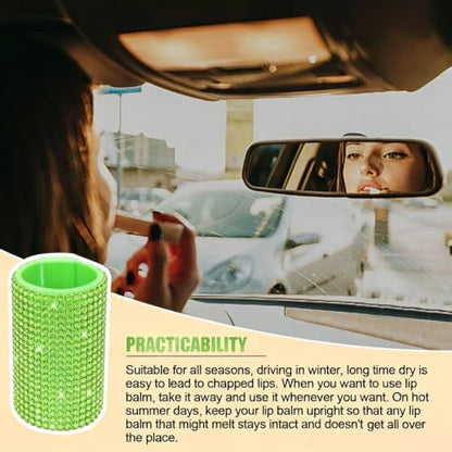 Upright Car Chapstick Holder (Green)