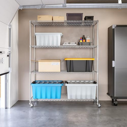 UltraDurable 4 (Steel / 4-Tier Shelving, 60" W x 24" D)