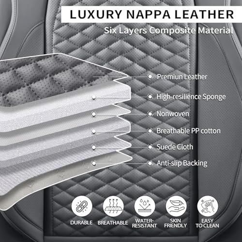 Car Seat Covers Full Set (2 Pack / Gray)