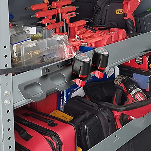 Compatible Milwaukee M12 12V Battery Rack Holder Workshops (Milwaukee Four Rack)