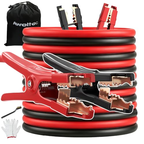 4 Gauge 25 Feet Heavy Duty Jumper Cables (4 Gauge 25 feet (Standard))