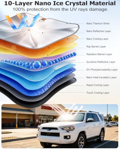 Umbrella Windshield Sun Shade for Toyota 4Runner (FOR | Toyota 4Runner(2017-2026))
