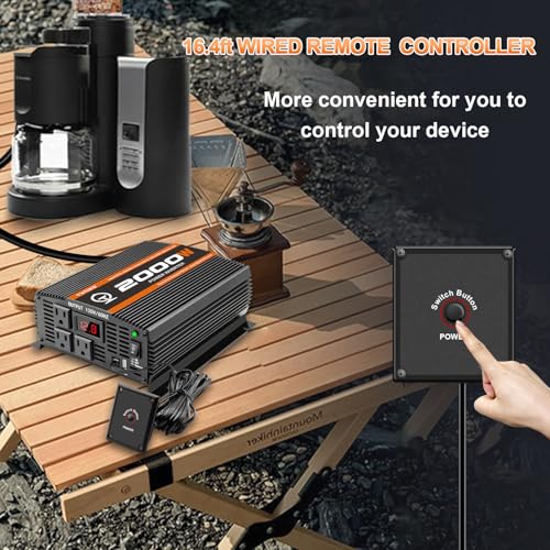 2000 Watt car Power Inverter 12V to 110V (S-2000)