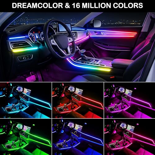 Acrylic Interior Car LED Strip Lights (2 Pieces)