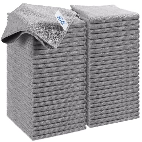50PK Microfiber Cleaning Cloth (Grey)