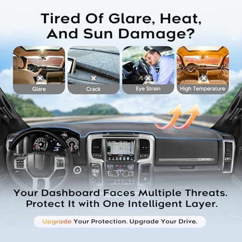 Gray Dash Cover for 2010 (5)10-18 Dodge Ram(Gray))