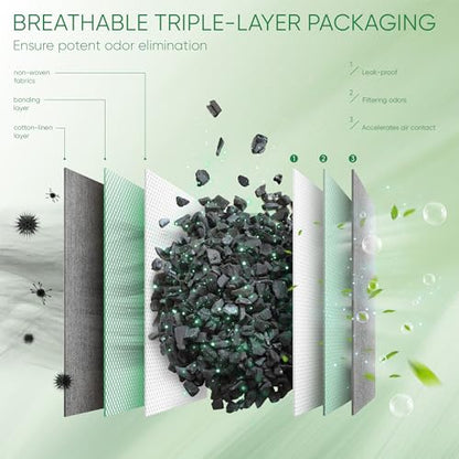 Activated Charcoal Odor Absorber (10 x 100g)