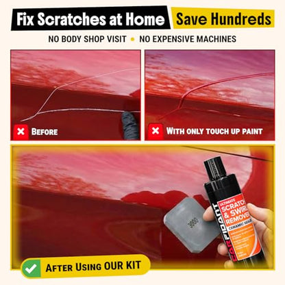 Scratch and Swirl Remover (Scratch Remover Kit with Sanding Block)