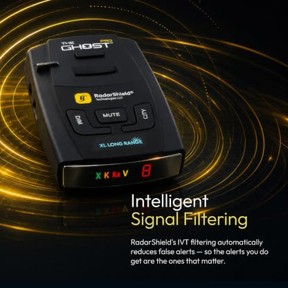 RadarShield Ghost Pro Radar and Laser Detector for Cars (The Ghost Pro)