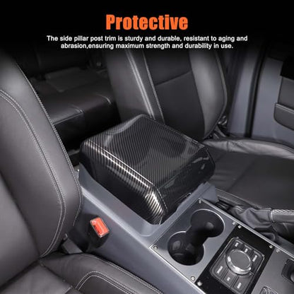 Armrest Box Cover Center Console Pad Compatible with INEOS Grenadier 2020 (Carbon Fiber)