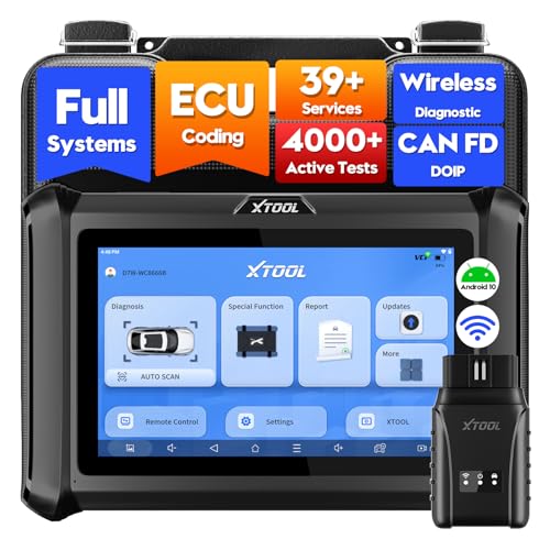 D7W OBD2 Scanner Diagnostic Tool Wireless Bidirectional Scan Tool (Black)