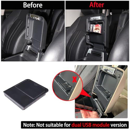Car Armrest Hidden Storage Box Compatible with Land Rover Discovery 4 LR4 2010 (for Land Rover Discovery 4 LR4)