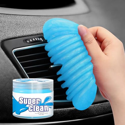 Car Cleaning Gel Car Cleaning Putty Car Putty Car Interior Cleaner Car Slime Car Detailing Kit Car Accessories Gifts for Men Women Stocking Stuffers Light Blue (Light Blue)