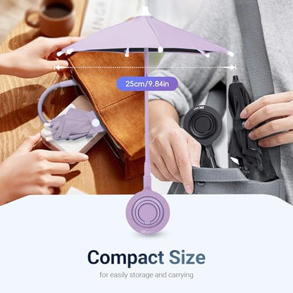 UPF 45+ Magnetic Phone Umbrella with Black Anti (PURPLE(Upgrade for Phone))