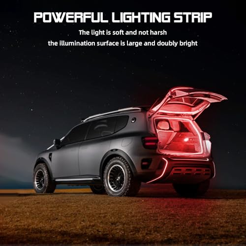 Car LED Strip Light For Trunk (Red / Standard-158 In.)