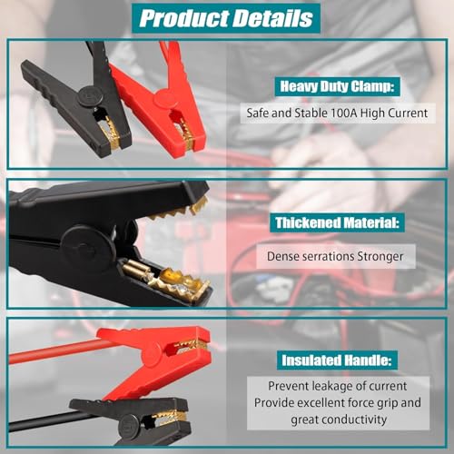 Car Jump Starter Adapter Fit for Makita 18V Battery (For Makita Jumper Cables)