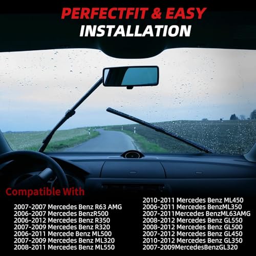 Windshield Wiper Blades (28"+21"+12")