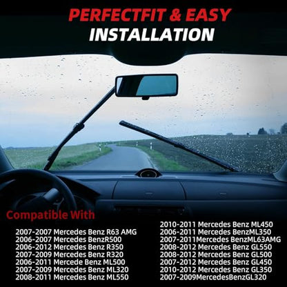 Windshield Wiper Blades (28"+21"+12")