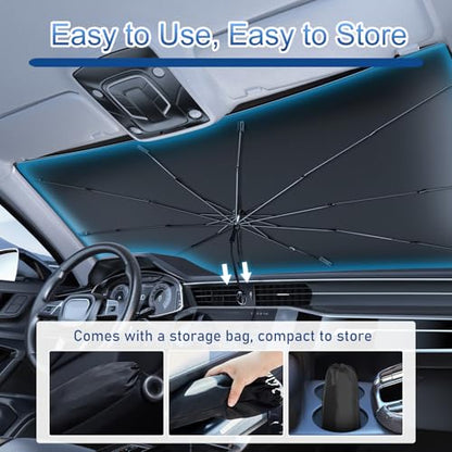 Car Windshield Sun Shade Umbrella (59"x33.5")