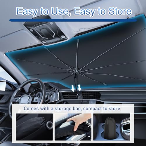 Car Windshield Sun Shade Umbrella (49"x25")